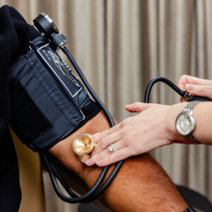 A man comes to our clinic to learn how lose belly fat in Denville